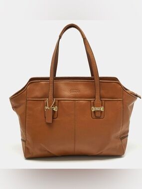 Coach Taylor North South Tote British Tan Saddle Leather